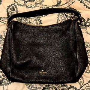 Kate Spade Medium handbag - pebble black leather